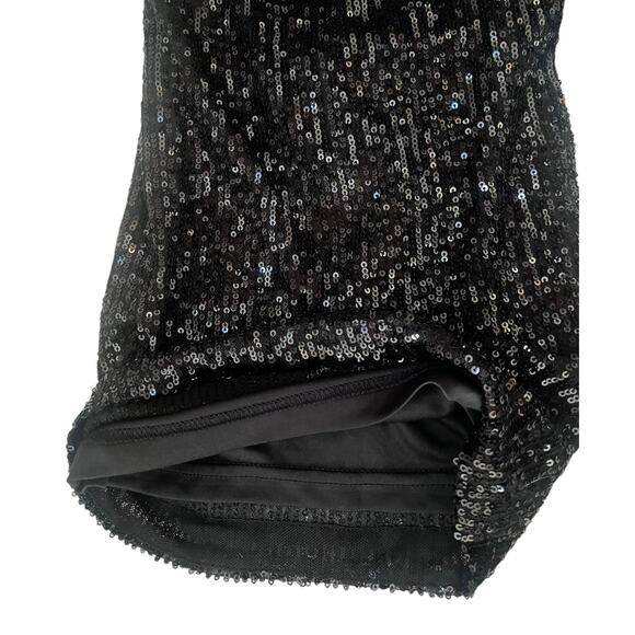 Badgley Mischka Belle Iris Sequin Straight leg Dress Pants | Sz 0, Black NEW$199 - Picture 11 of 14
